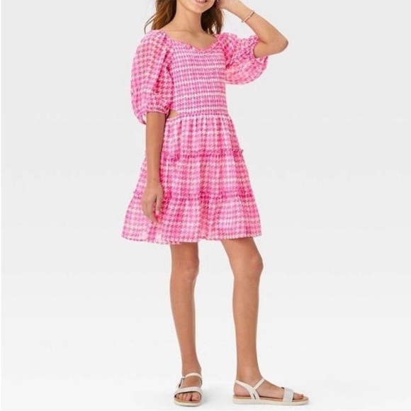 NWT! Art Class smocked dress. Pink pattern. Various sizes - Picture 4 of 9
